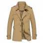 Men Casual Cotton Trench Coat Thick Velvet Warm Jackets Overcoat Winter Jacket Men Windbreaker Long