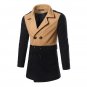 Hot Selling Winter Windbreaker Slim fit Men Jacket Single Breasted Zipper Decoration Coat Solid Col