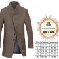 Men\'s wool coat winter long sections thick woolen coats Men Stand collar Casual Fashion casaco masc