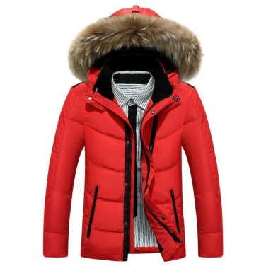 New Brand Men\'s duck Down Jacket Casual Solid dwon coat Collar Winter Jacket Men Fashion Overcoat O