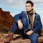 Uwback Jeans Jackets Men 2017 Winter Thick Loose Blue Parka Hombre Single Breasted Windproof Cotton