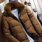 Real Fox Fur Collar  Down Coat men\'s Hooded Warm Jacket Winter Parka Winterjacken  Coats