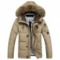 Winter Casual Canada Mens fur collar coat army green outwear coats man jacket ropa hombre winter jac