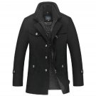 Winter Wool Coat Men Slim Fit Jacket Mens Fashion Outerwear Warm Male Casual Jackets Overcoat Woolen