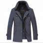 Winter Wool Coat Men Slim Fit Jacket Mens Fashion Outerwear Warm Male Casual Jackets Overcoat Woolen