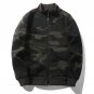 USA SIZE Camo Parka 2017 Male Hooded Jackets Printed Hoody Men Camouflage Jacket Coat Wear Velvet Zi