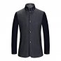New Fashion Patchwork Stand Collar Abrigos Hombres Invierno Thick Quality Mens Coat Winter Wool