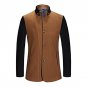 New Fashion Patchwork Stand Collar Abrigos Hombres Invierno Thick Quality Mens Coat Winter Wool