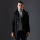 New Arrival Thick Single Breasted Long Winter Coats Men Fashion Good Quality Male Wool Coat