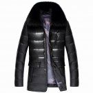 Winter New Men\'s PU Leather Jacket Brand Clothing Imitation sheepskin Jacket and Coat Parka with Fo