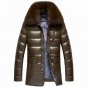 Winter New Men\'s PU Leather Jacket Brand Clothing Imitation sheepskin Jacket and Coat Parka with Fo