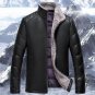 Men Fashion Leather Down Coats Winter Mens Solid 90% white Duck Down Jacket Fur Trim Overcoat Clothi