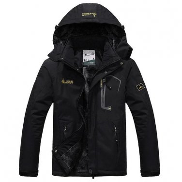 Winter Jacket Men Thick Velvet Coat Thermal Warm Windproof Hood Jackets Mens Outwear Parka Homme Jaq