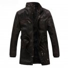 Winter Leather Jacket Men Thick Velvet Warm Motorcycle Jackets jaqueta de couro masculino Men\'s Cas