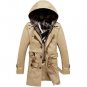 Hot Sale Winter Jacket Men Brand Fashion Slim Fit Middle Long Jackets And Coats Mens Warm Overcoat c