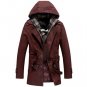 Hot Sale Winter Jacket Men Brand Fashion Slim Fit Middle Long Jackets And Coats Mens Warm Overcoat c
