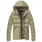 Men\'s Jacket Fashion Brand Thickened Coat Waterproof Hat Detachable Winter Warm Jacket Plus Size Me