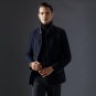 New Slim Stand Collar Mens Coat Winter Wool Good Quality Black Dark Blue Colors Cappotto Uomo