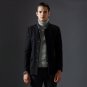 New Slim Stand Collar Mens Coat Winter Wool Good Quality Black Dark Blue Colors Cappotto Uomo