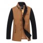 Winter New Stand Collar Medium Long Wool Cashmere Overcoat Single Breasted Thick Warm Wool Coat For