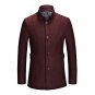 New Arrival Elegant Stand Collar Wollen Colbert Voor Heren High Quality Single Breasted Men Classic