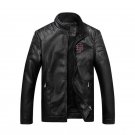 Men\'s Leather Jacket PU Motorcycle Biker Jacket Men Warm Velvet Outwear Male Business Casual Coats 