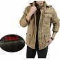 Winter men\'s warm wadded cotton velvet lining thickening solid color cotton jacket male jacket casu