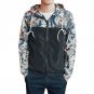 Plus Size L-4XL Mens Coats Long Sleeve Floral Printed Zipper Slim Jackets Hooed Coats Hip Hop Windbr