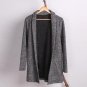 brand Loose Long Mens Cardigans Sweaters mens Knitwear Sweater flower grey male Casual cardigan mas
