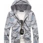 Mens Floral Hoodie Jacket Coat Fashion Flower Printed Tracksuit Hoodies Full Sleeve Male Hip Hop Swe