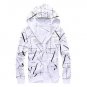 Mens Floral Hoodie Jacket Coat Fashion Flower Printed Tracksuit Hoodies Full Sleeve Male Hip Hop Swe