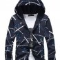 Mens Floral Hoodie Jacket Coat Fashion Flower Printed Tracksuit Hoodies Full Sleeve Male Hip Hop Swe