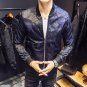 Envmenst 2017 Fashion Jacket Men Leisure Loose Zipper Jacket Male Hollow Flowers Stand Collar Jacket