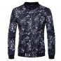 Cloudstyle 2017 New Men Jackets Autumn Spring Top Quality Full Zipper Fashion Casual Slim Fit Printi