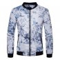 Cloudstyle 2017 New Men Jackets Autumn Spring Top Quality Full Zipper Fashion Casual Slim Fit Printi