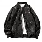 Cloudstyle 2017 New Arrival Leather Jackets Snow Printing Autumn Full Zipper Overcoat Fashion Casual
