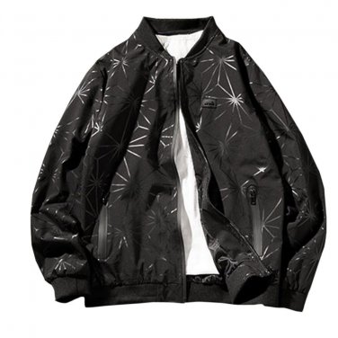 Cloudstyle 2017 New Arrival Leather Jackets Snow Printing Autumn Full Zipper Overcoat Fashion Casual