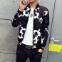 Jackets Men 2016 Autumn New Fashion Trend Men Flower Jacket Simple Stylish Slim Fit Coats Men Outwea