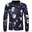 Men Jacket Fashion Casual Comfortable Jacket Male High Quality Flower Printing Stand Collar Jackets