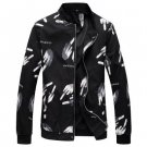 Plus Size M-6XL Men\'s Jacket 2017 Autumn New Fashion Printing Jackets Men Stand Collar Flower Casua
