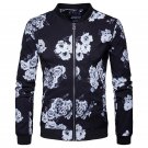 Envmenst 2017 New Style Men\'s Fashion Leisure Flower Printing Spring Autumn Jacket Cotton Stand Col