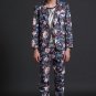 Personality stage flower blazer men latest coat pant designs suit men jacket costume homme stage sin