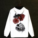 Flower Print Reflective Jacket Men/Women Brand Design Mens Jackets and Coats Casual Hip Hop Streetwe