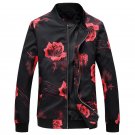 Fashion New Men Jacket and Coats 2017 Hip Hop Flower Print Jaqueta Masculino Casual Men Jacket Coats