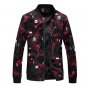 Fashion New Men Jacket and Coats 2017 Hip Hop Flower Print Jaqueta Masculino Casual Men Jacket Coats