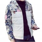 Encontrar Men\'s Flower Jackets Quilted Winter Men Padded Jacket Coat Floarl Printed Warm Hooded Jac