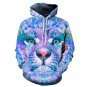 Flower Tiger Butterfly 3D Hoodies Printed Sweatshrit Men Women Quality Hot Pullover Fashion Tracksui