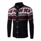 Men\'s Fashion Snowflake Thicken Warm Knitwear Casual Coat Christmas Sweater