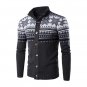 Men\'s Fashion Snowflake Thicken Warm Knitwear Casual Coat Christmas Sweater