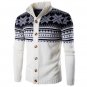 Men\'s Fashion Snowflake Thicken Warm Knitwear Casual Coat Christmas Sweater